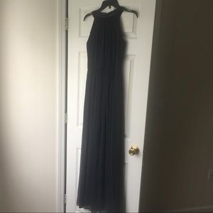 Dessy Group Vivian Diamond Navy Bridesmaid Dress